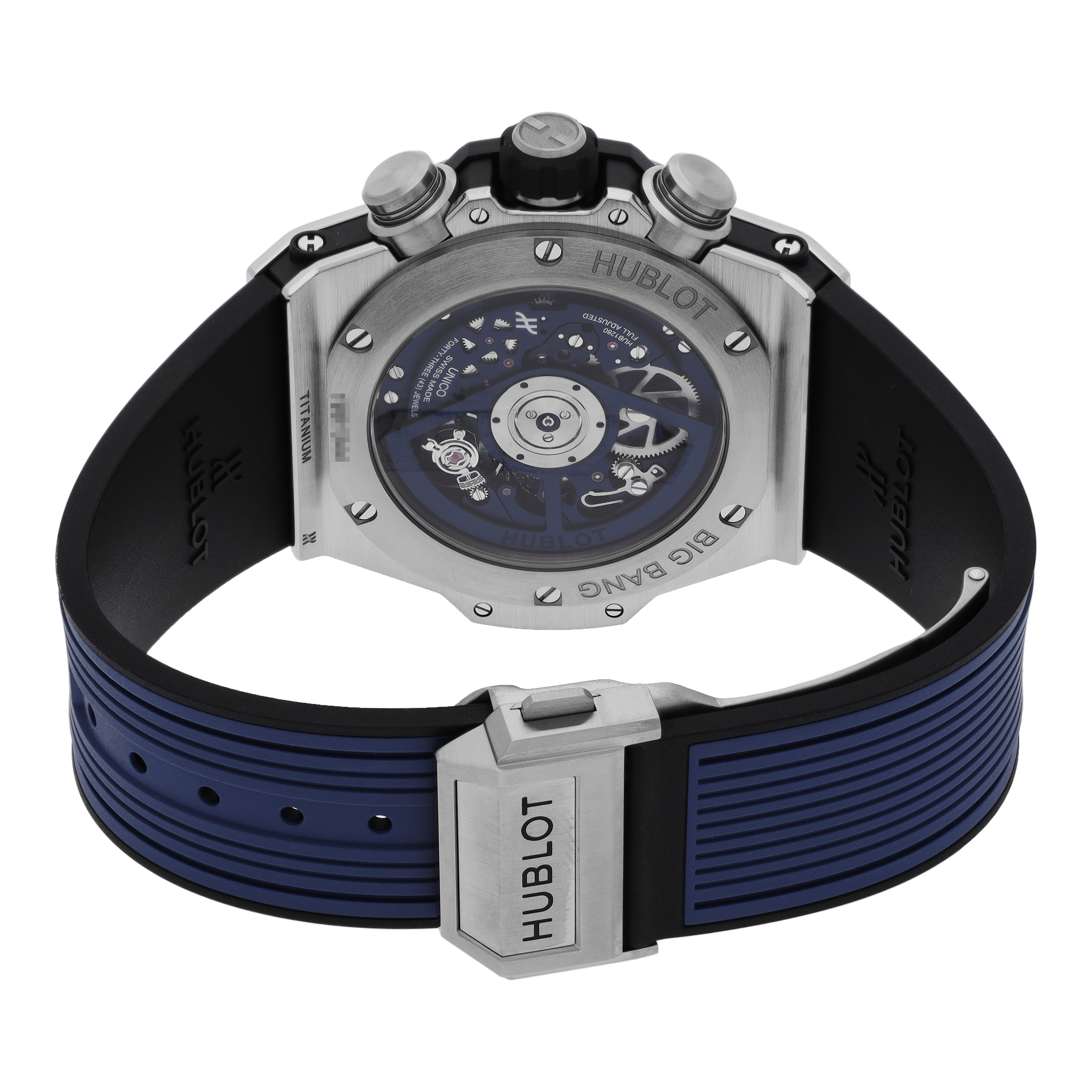 Hublot unico deals titanium blue