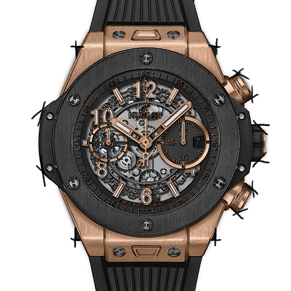 Hublot Hublot Big Bang Unico King Gold Ceramic in Squelette