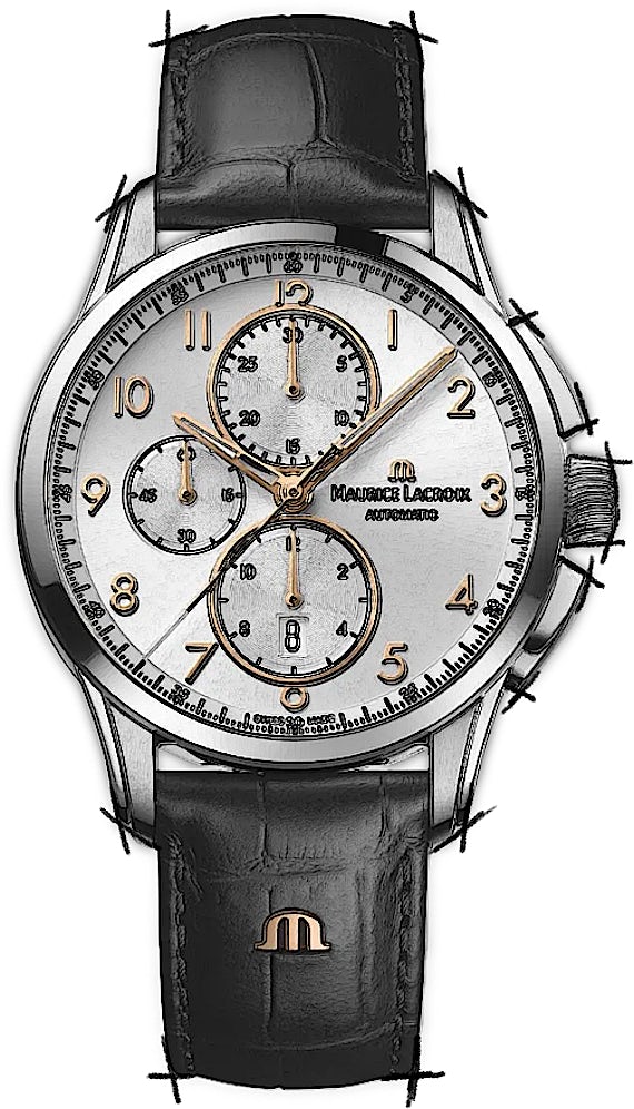 in Steel PT6388-SS001-220-2 Stainless | Maurice Lacroix Pontos CHRONEXT