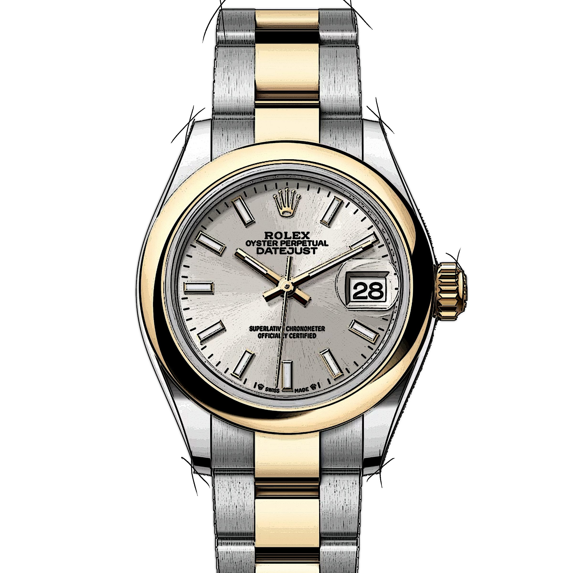 Rolex lady 2025 datejust usato