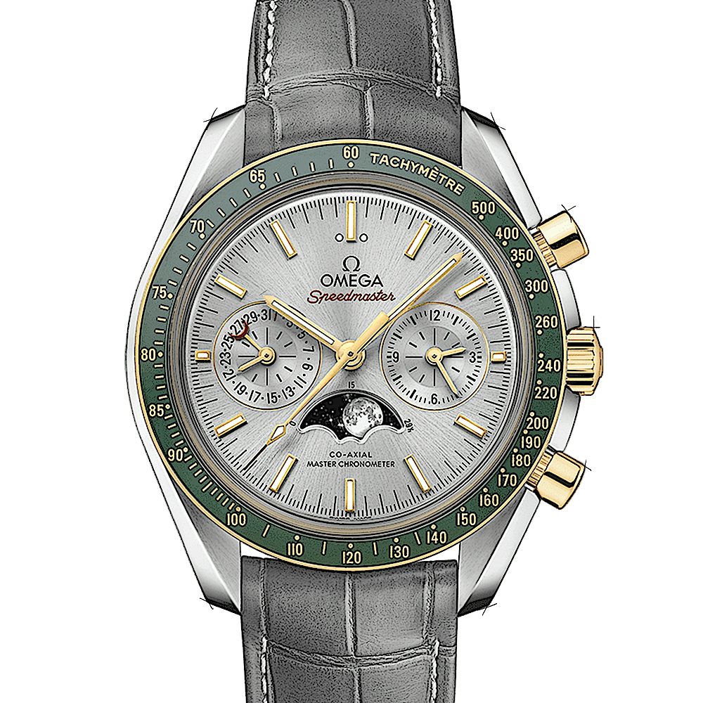 Omega Speedmaster Moonwatch Co-Axial Master Chronometer Moonphase Chronograph