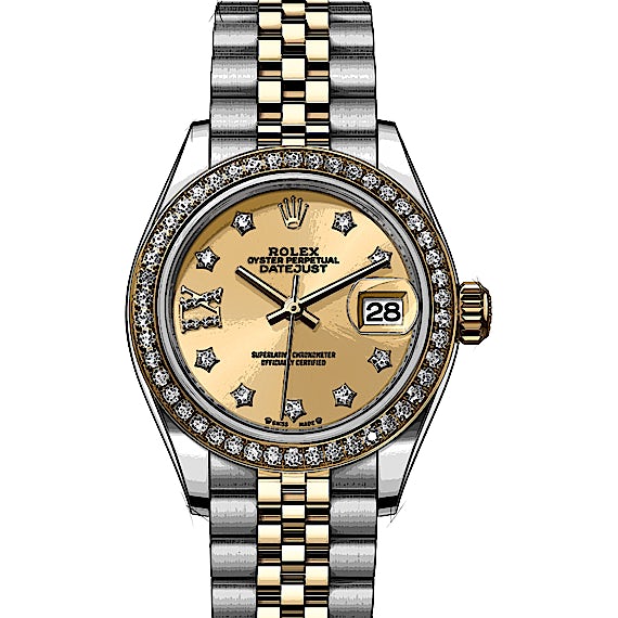 Rolex Lady Datejust 279383RBR in Acciaio inox oro giallo CHRONEXT