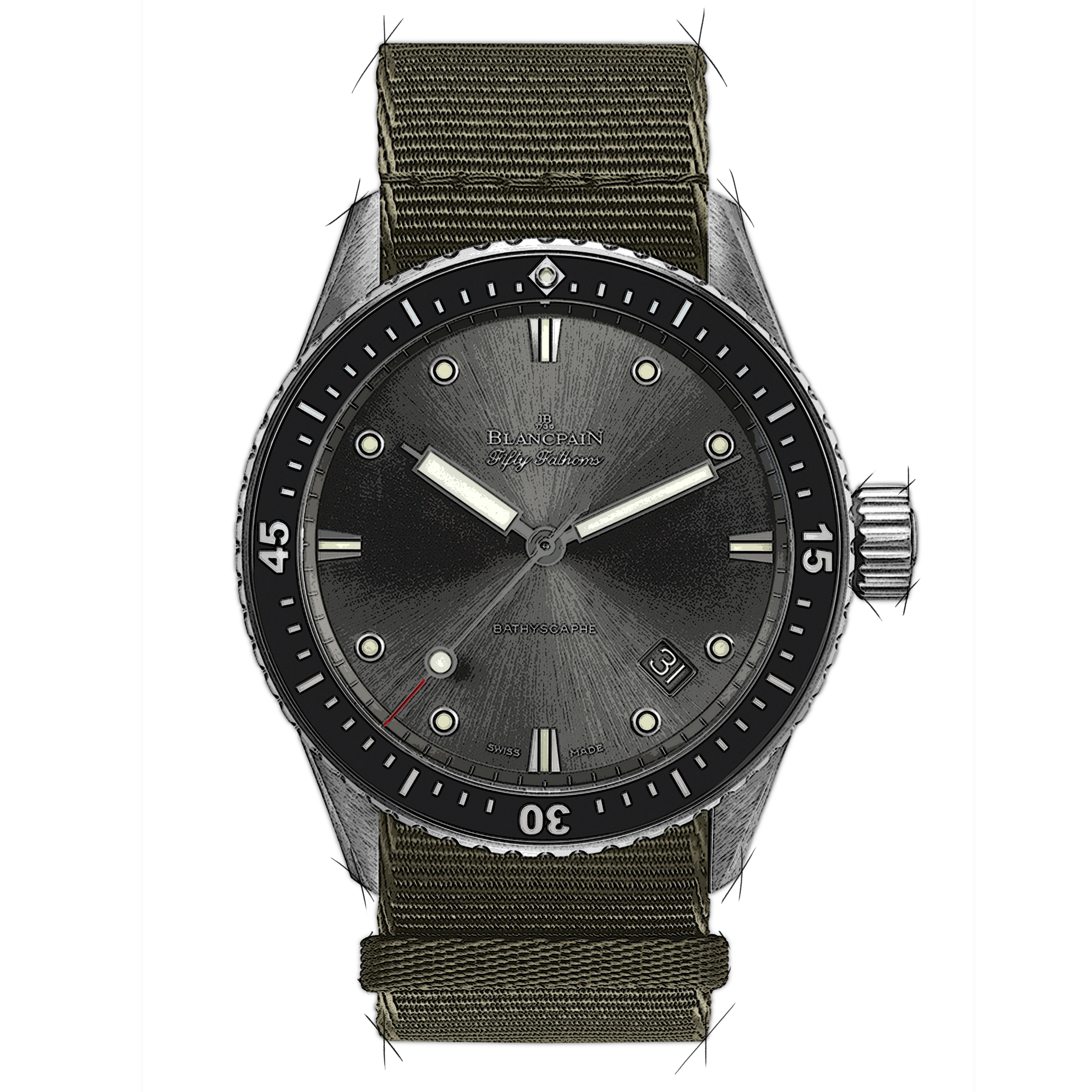 Blancpain Fifty Fathoms 5000-1110-NAKA