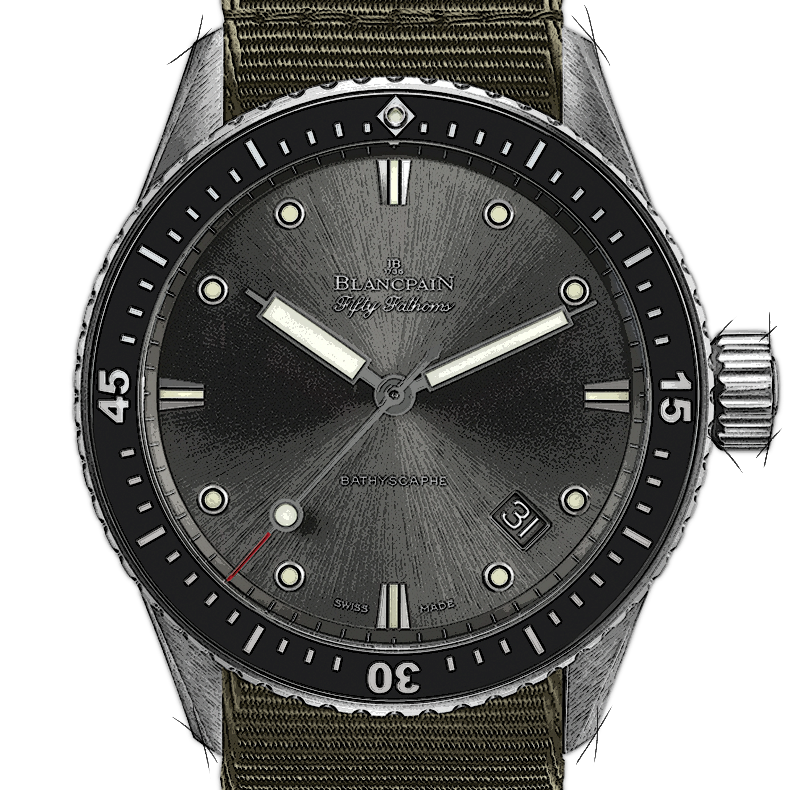 Blancpain Fifty Fathoms 5000-1110-NAKA
