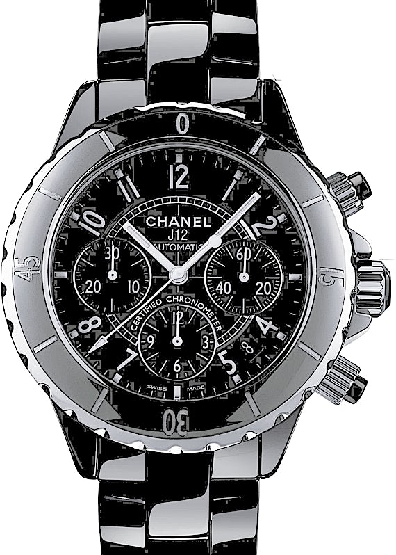Pre-Owned Chanel J-12 Chronograph Black Ceramic Luxury Watch Review 