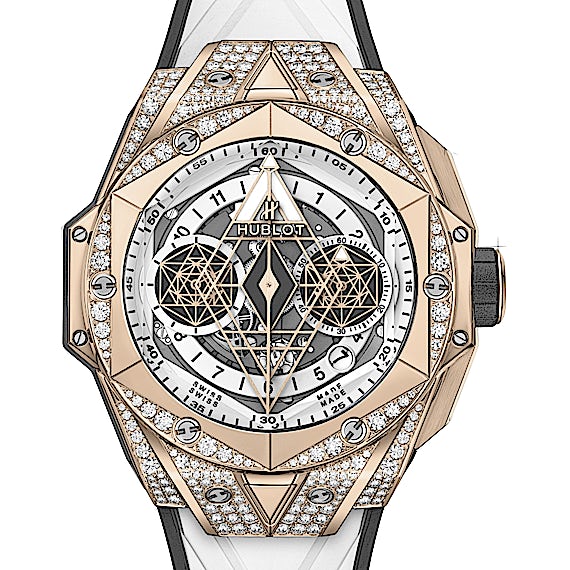 Hublot sang bleu rose gold deals