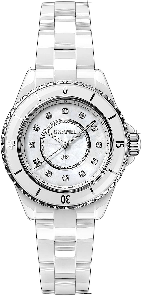 Chanel J12 - H5704 - Mother of Pearl 33 mm - 2023