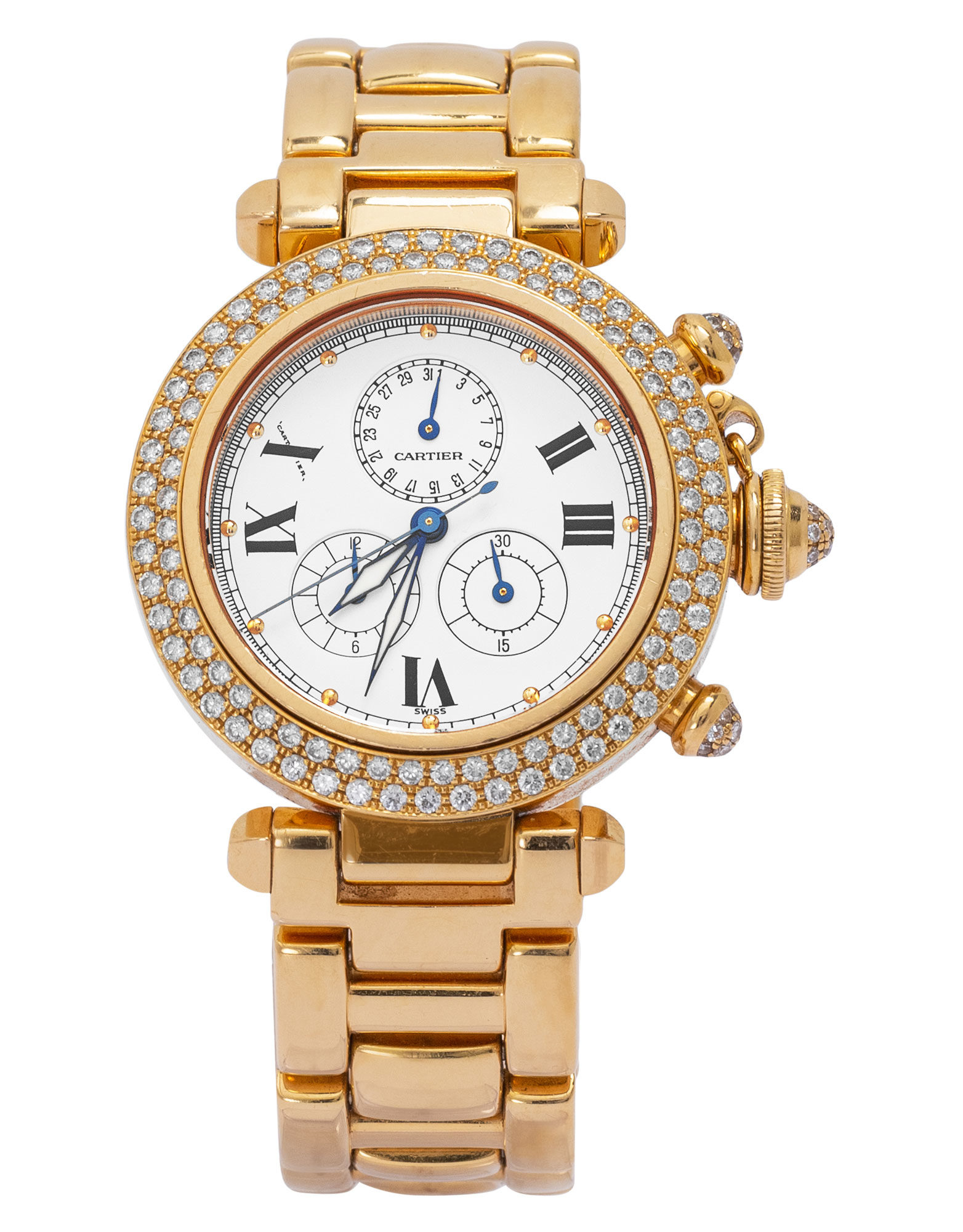 Cartier Pasha 1354 in Gelbgold CHRONEXT