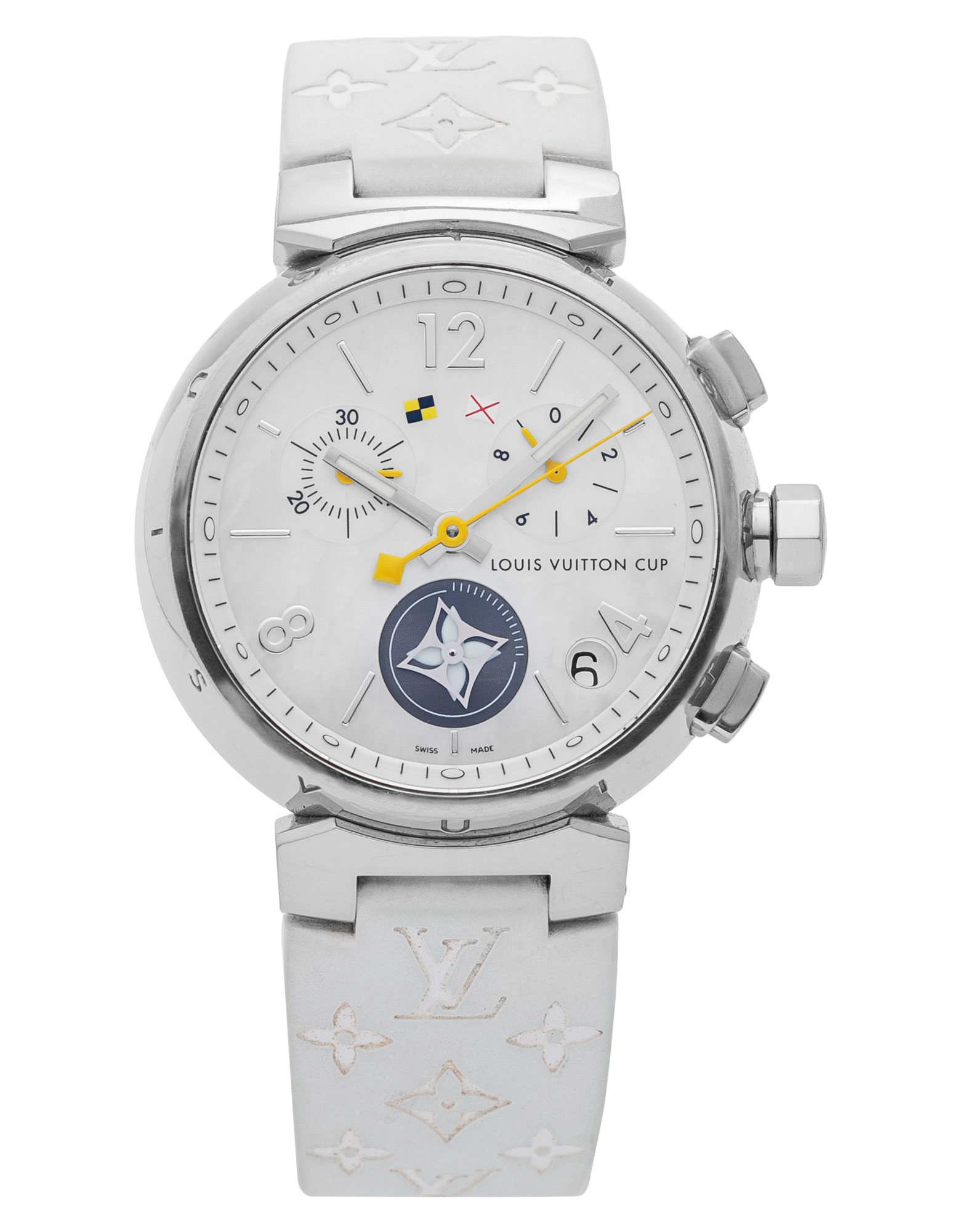 Louis Vuitton Tambour Q11BA in Stainless Steel | CHRONEXT