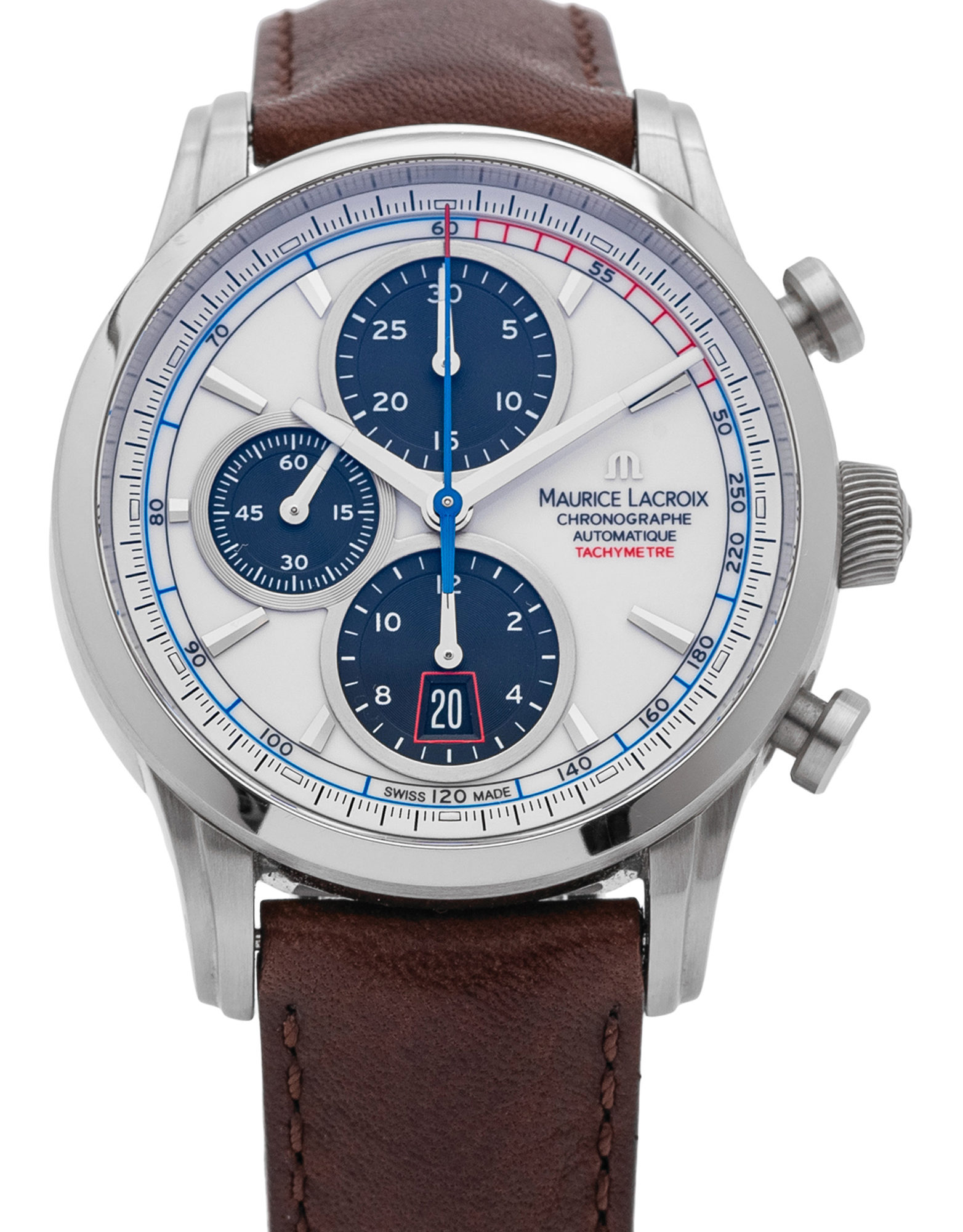 Maurice Lacroix Pontos PT6288 SS001 130 in Stainless Steel CHRONEXT