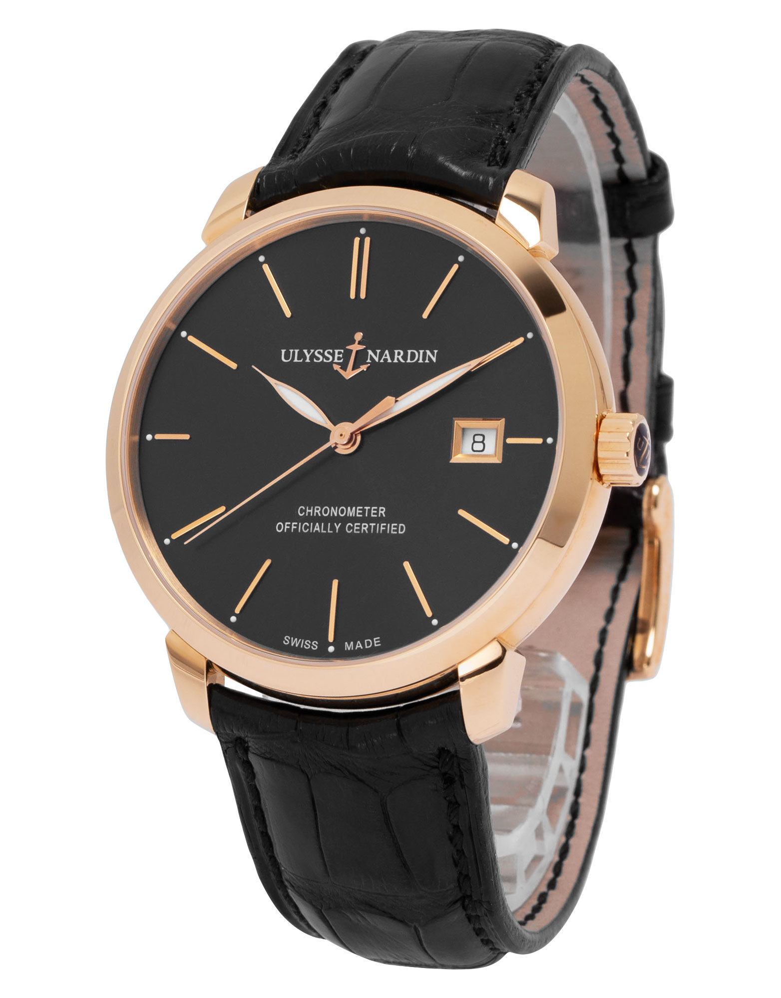 Ulysse Nardin Classico 8156 111 in Ros goud CHRONEXT