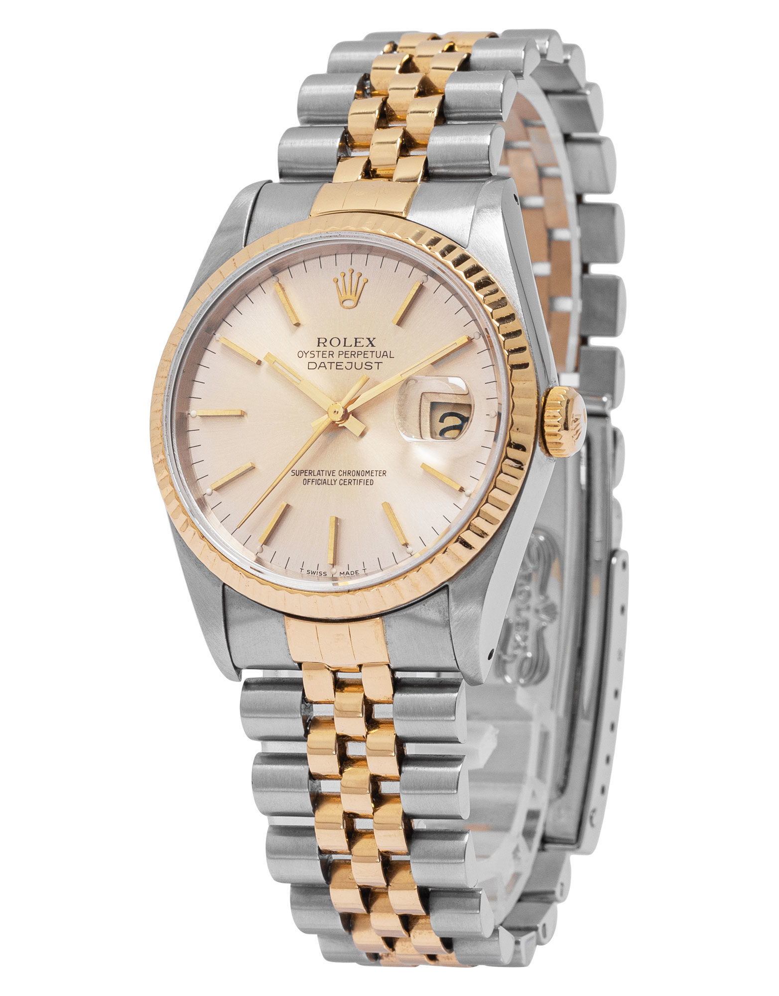 Rolex Datejust 16233 in Stainless Steel Yellow Gold | CHRONEXT