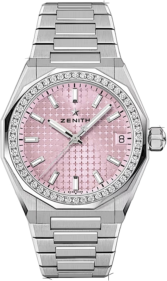 Defy Skyline Automatic - Stainless Steel - Pink Dial - 36mm