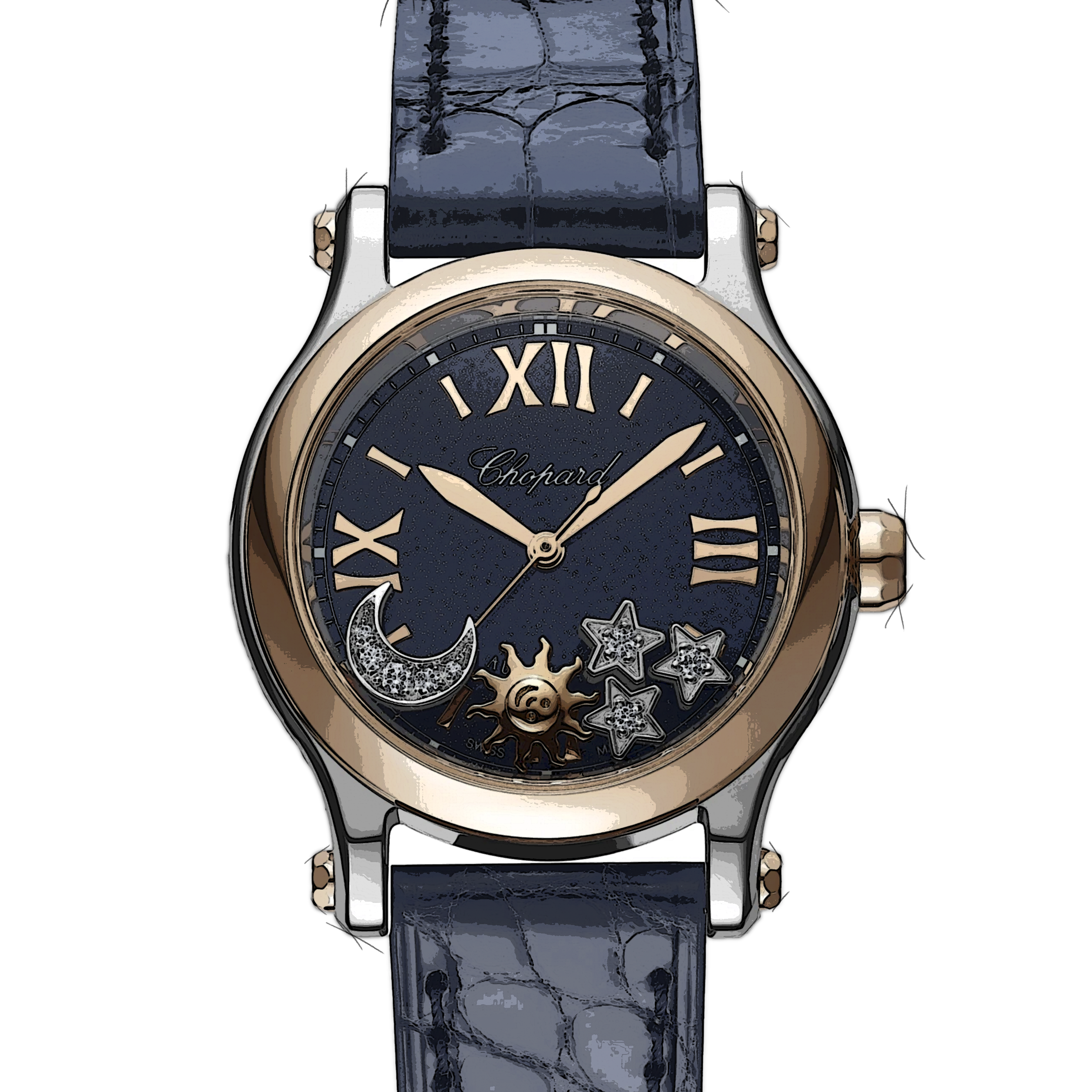 Chopard Happy Sport Happy Sport Sun, Moon and Stars