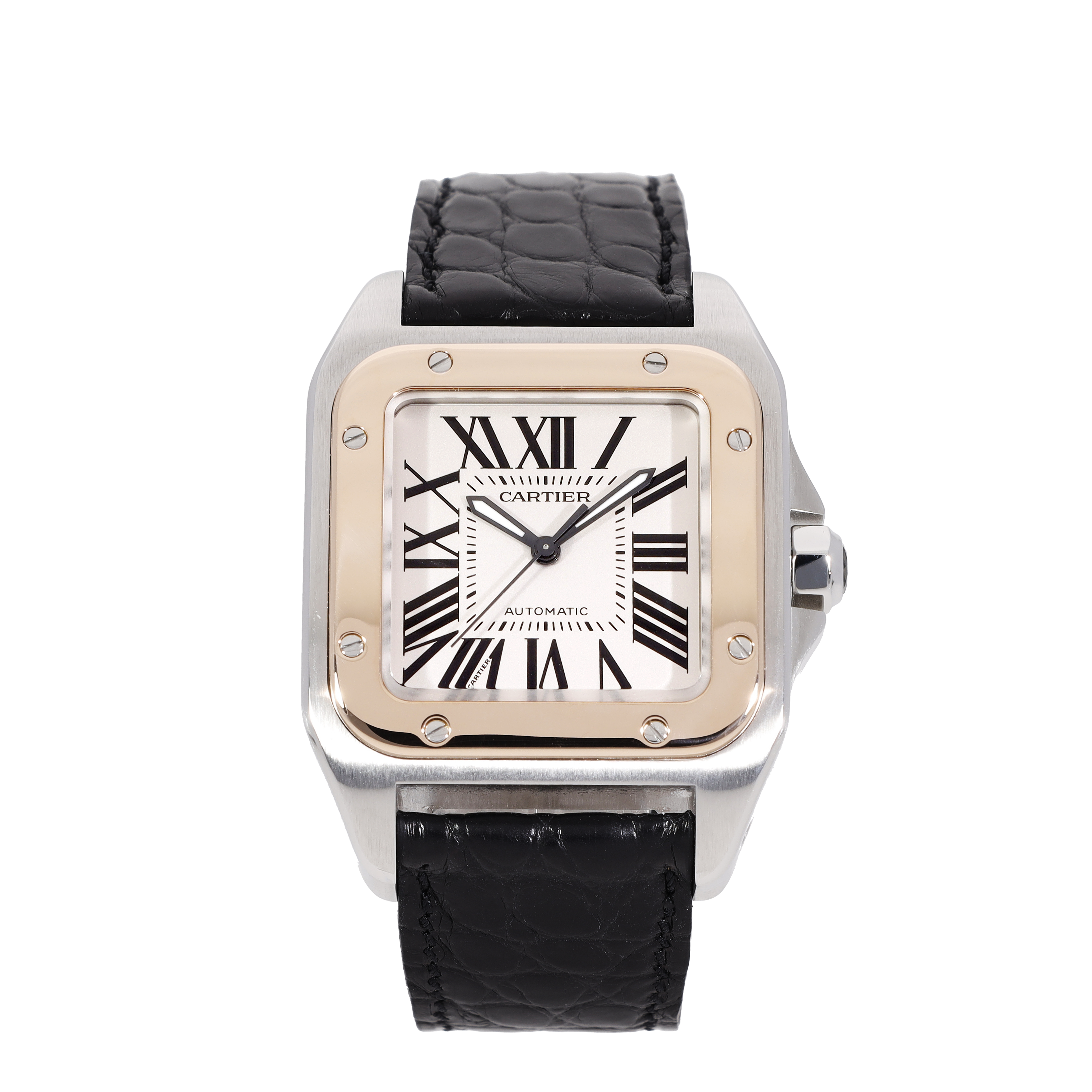 Rose Gold Santos 100 Santos De Cartier History Cartier Santos