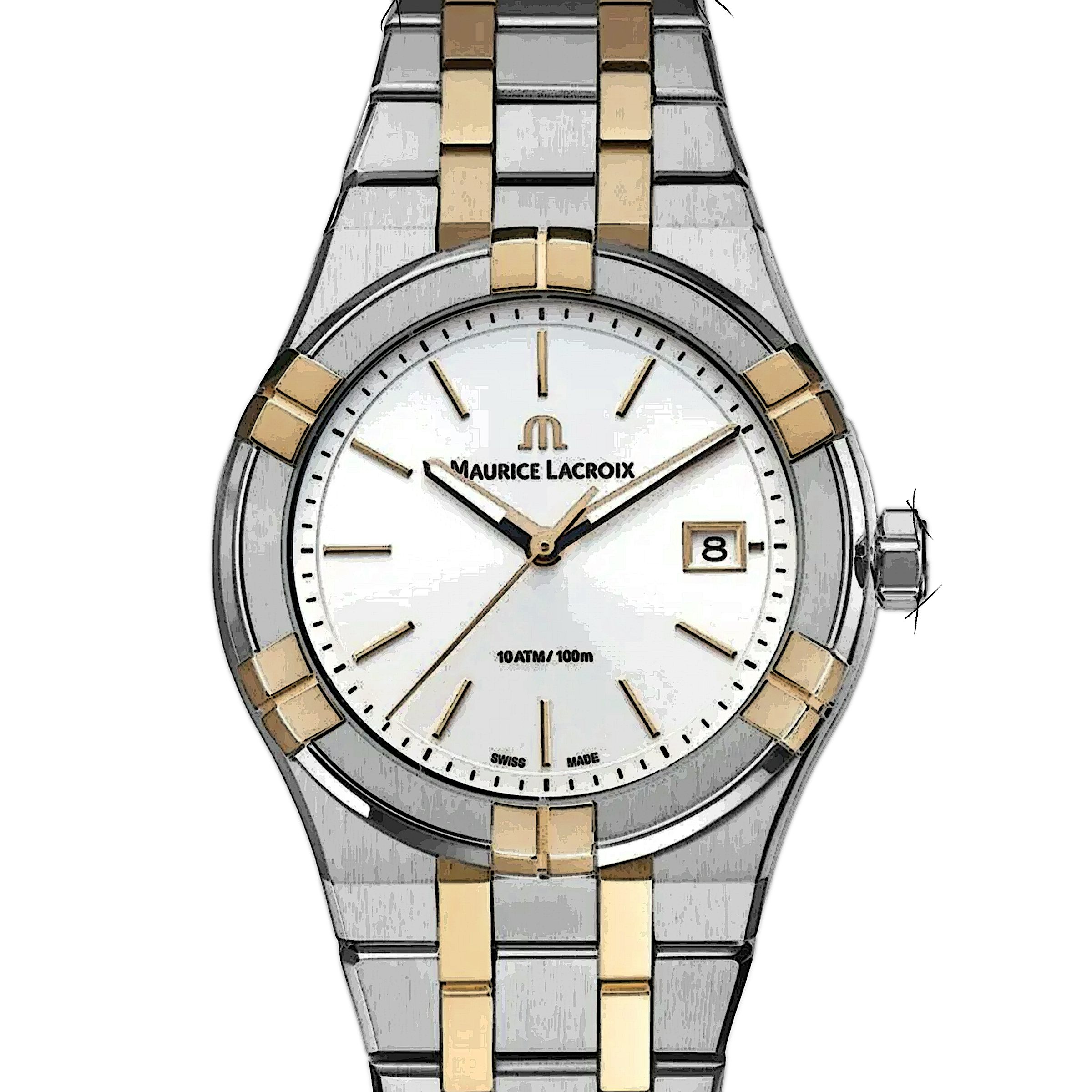 Maurice Lacroix Stainless CHRONEXT | AI1108-PVP02-130-1 Aikon Yellow in Steel Gold