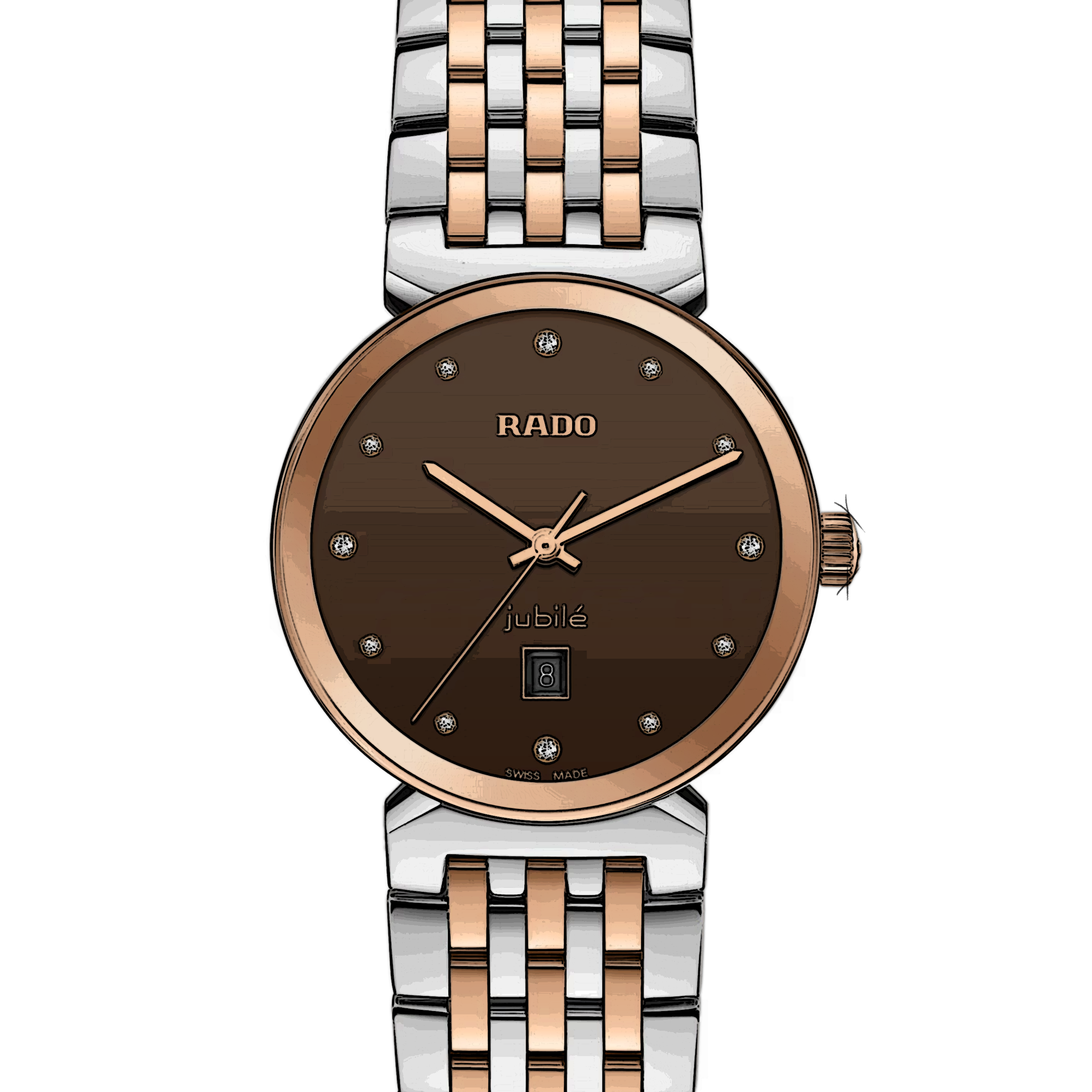 Rado Florence 38 mm Watch in Champagne Dial