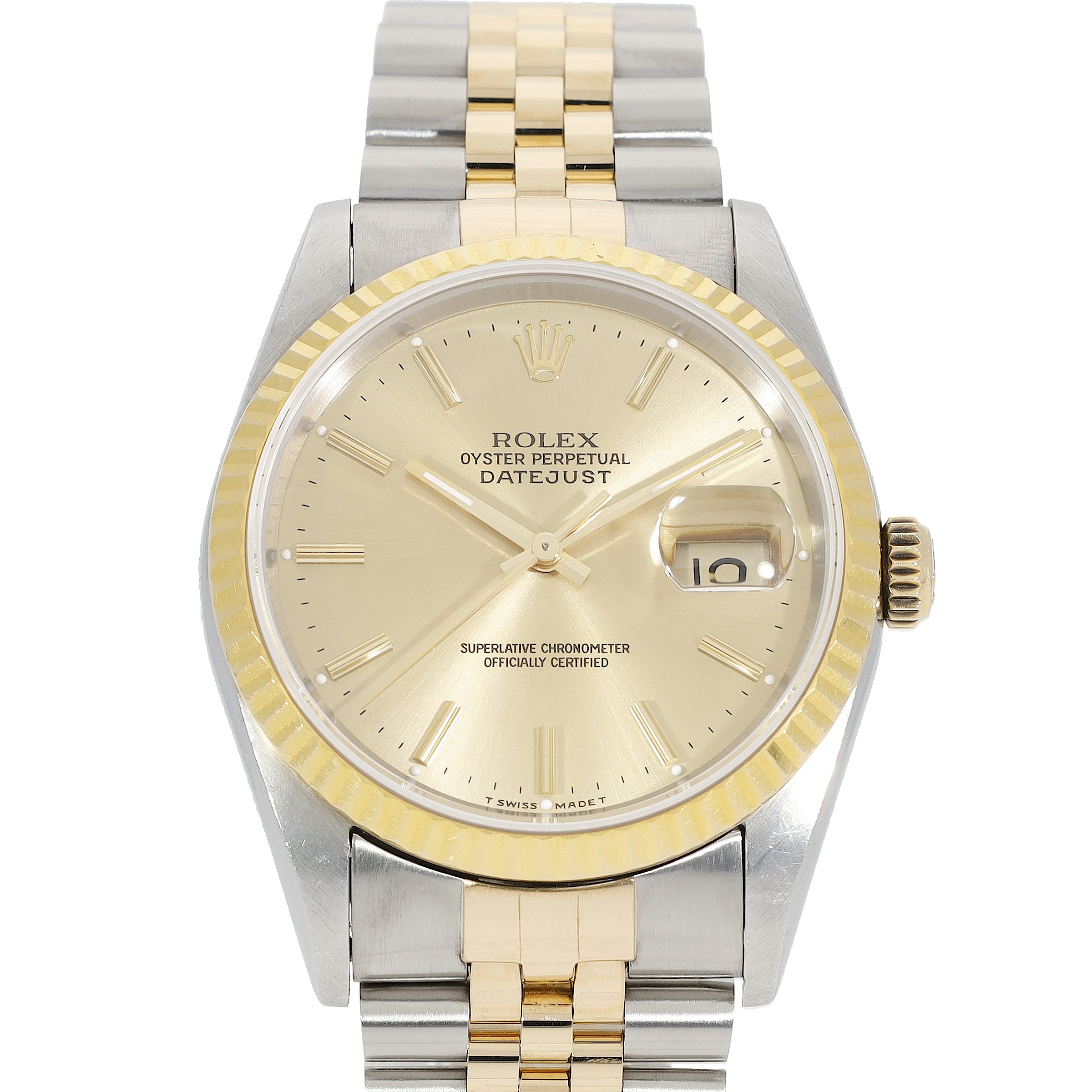 Rolex Datejust 16233 en Acier inoxydable Or jaune