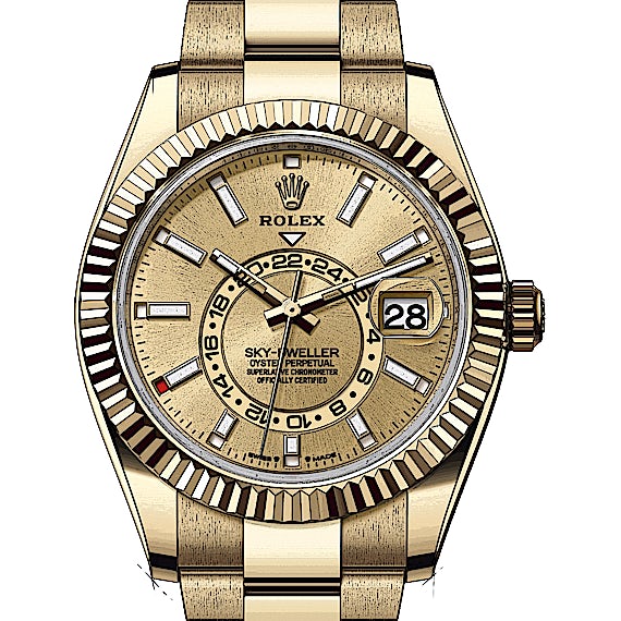 Rolex Sky-Dweller 336938 in Yellow Gold CHRONEXT