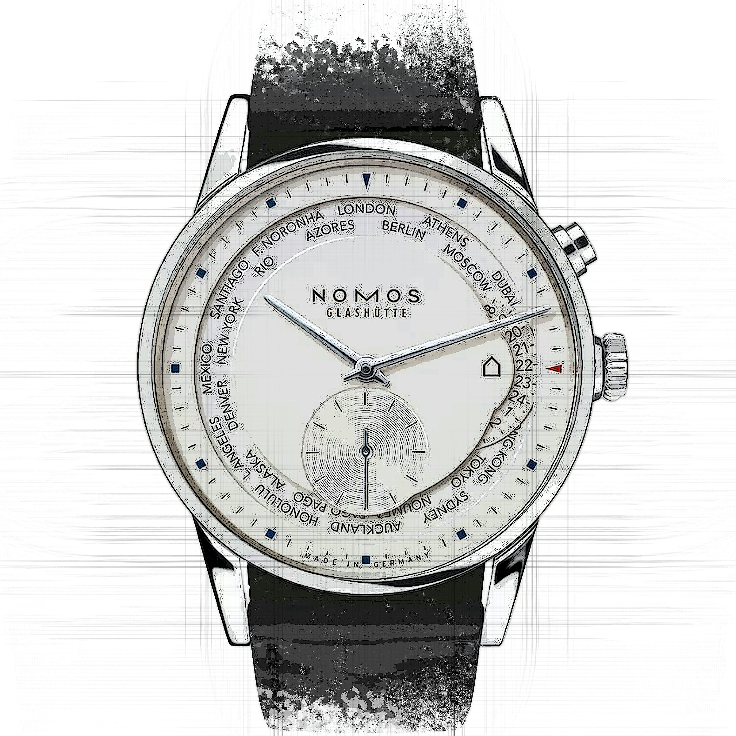 Nomos Zürich 805 in Stainless Steel