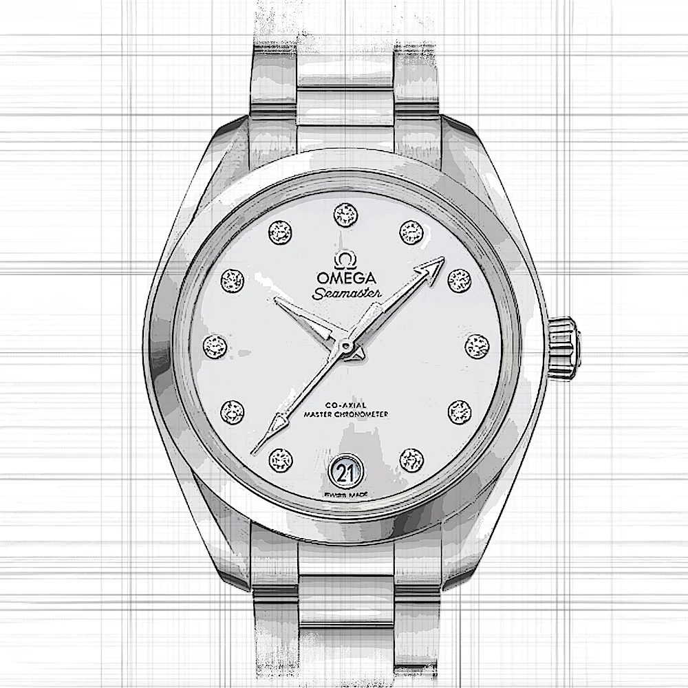 Omega Omega Seamaster Aqua Terra 150M Co-Axial Master Chronometer in Silber
