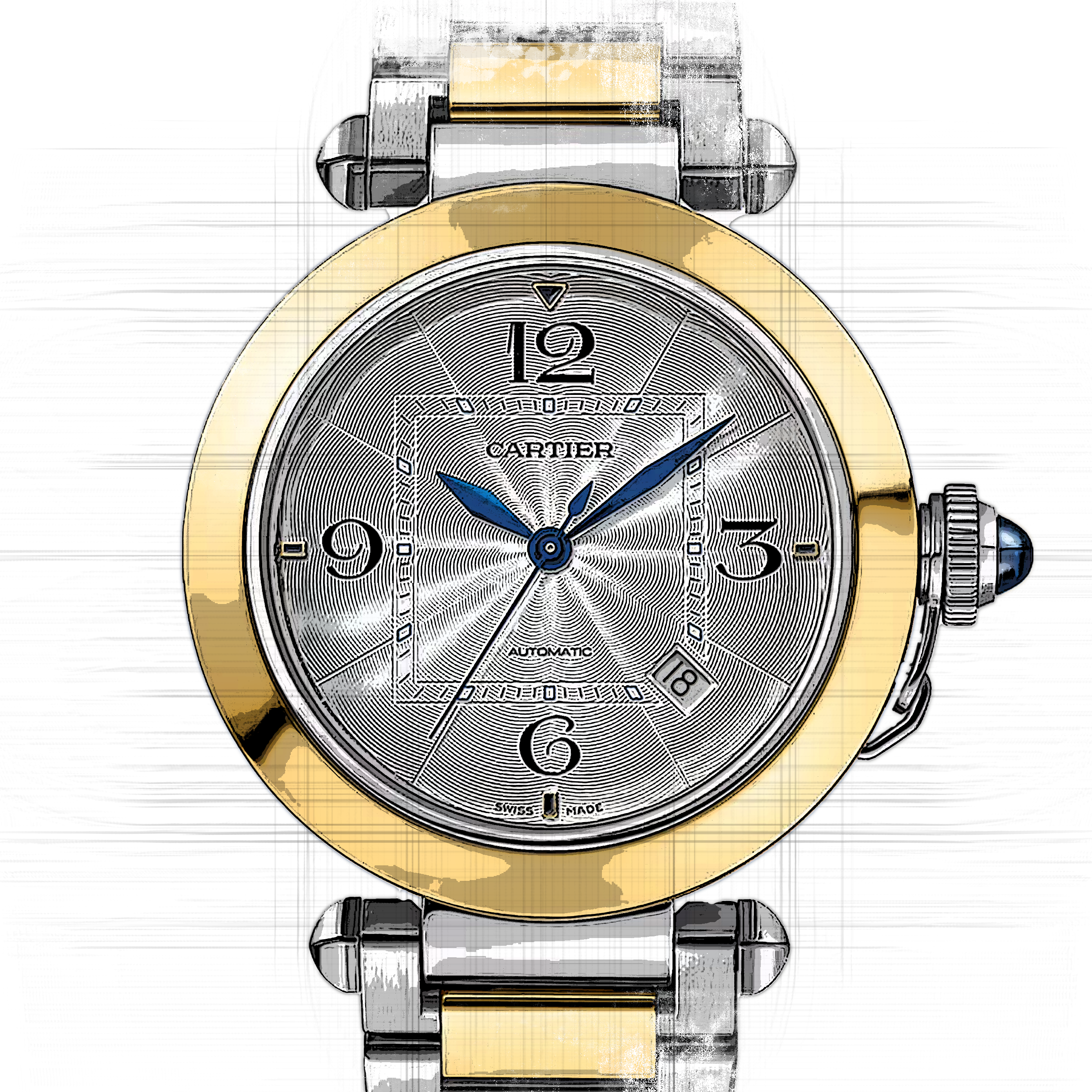 Cartier Pasha W2PA0009
