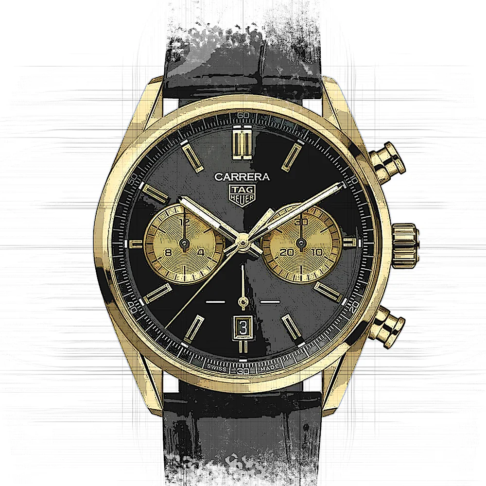 TAG Heuer TAG Heuer Carrera Chronograph in Schwarz