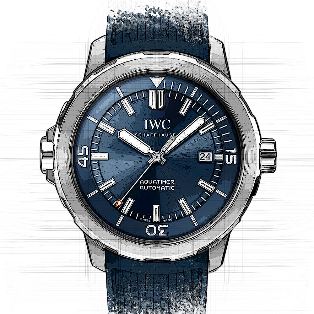 IWC IWC Aquatimer Automatic in Blau