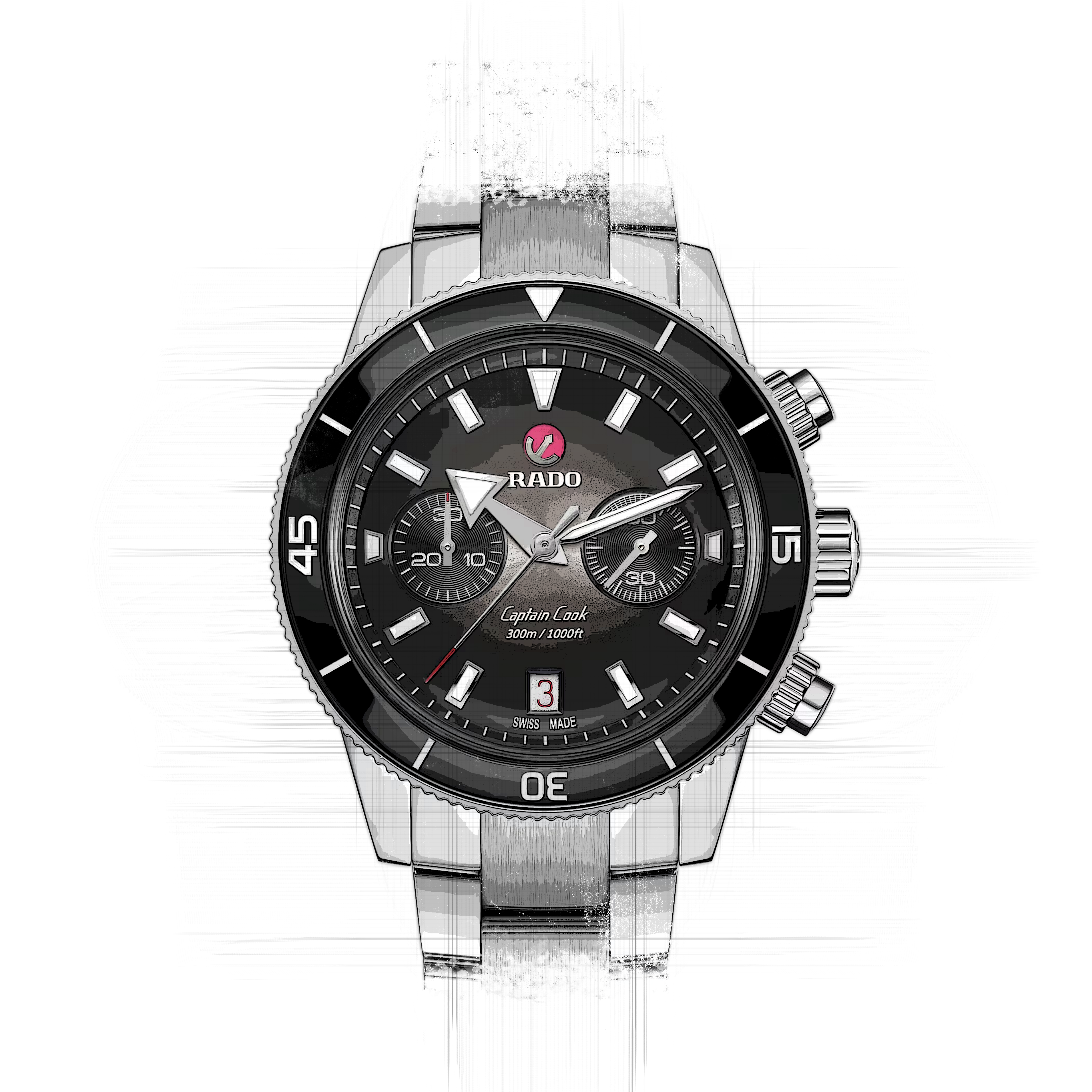 Rado Captain Cook R32145158