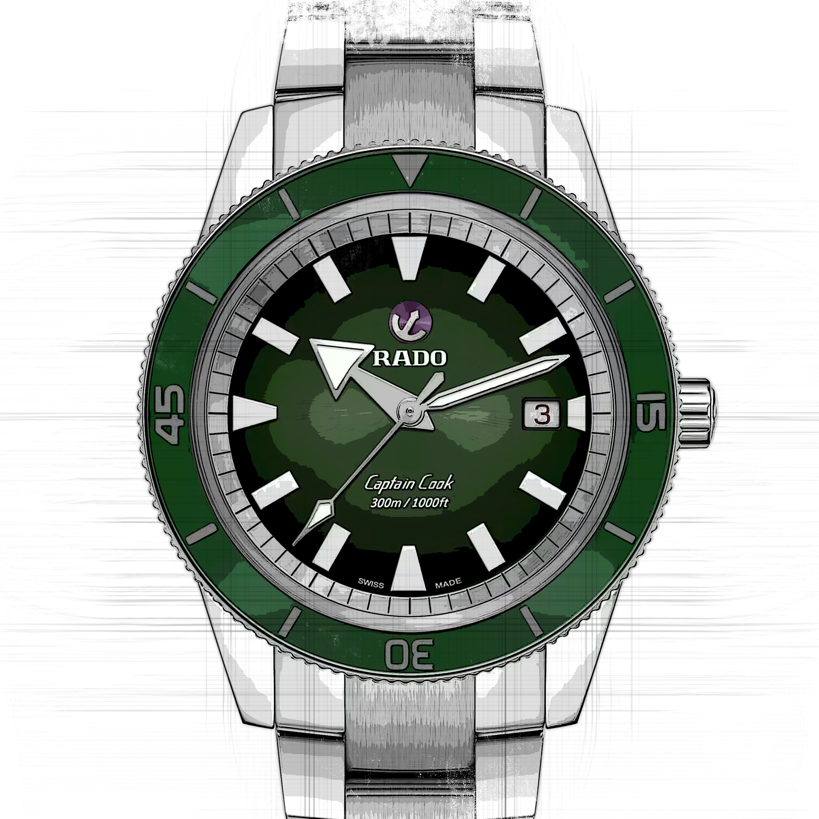 Rado Captain Cook R32105319