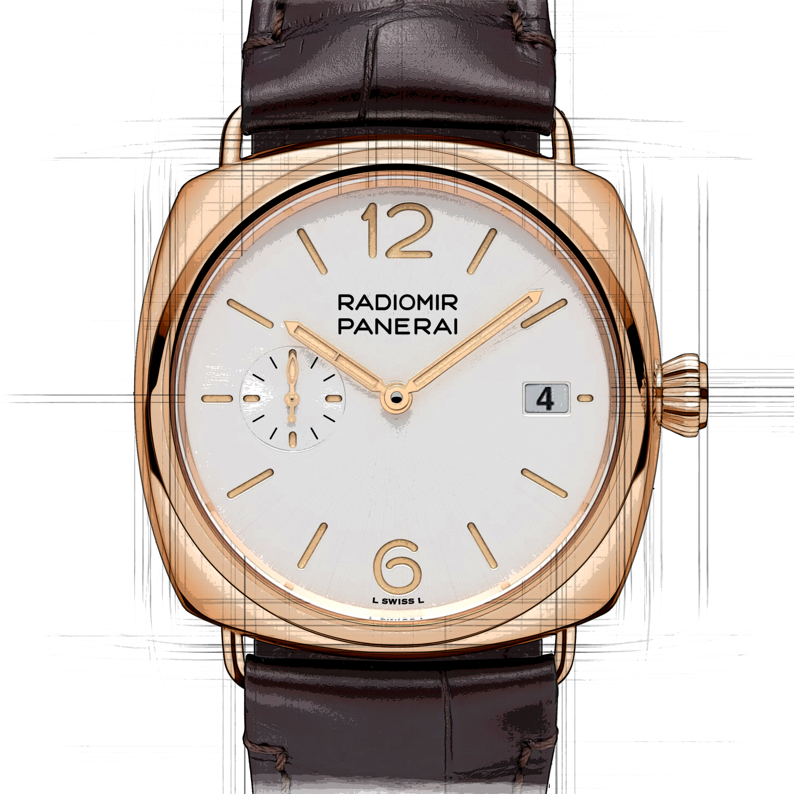 Panerai Panerai Radiomir Quaranta Goldtech™ in Weiß