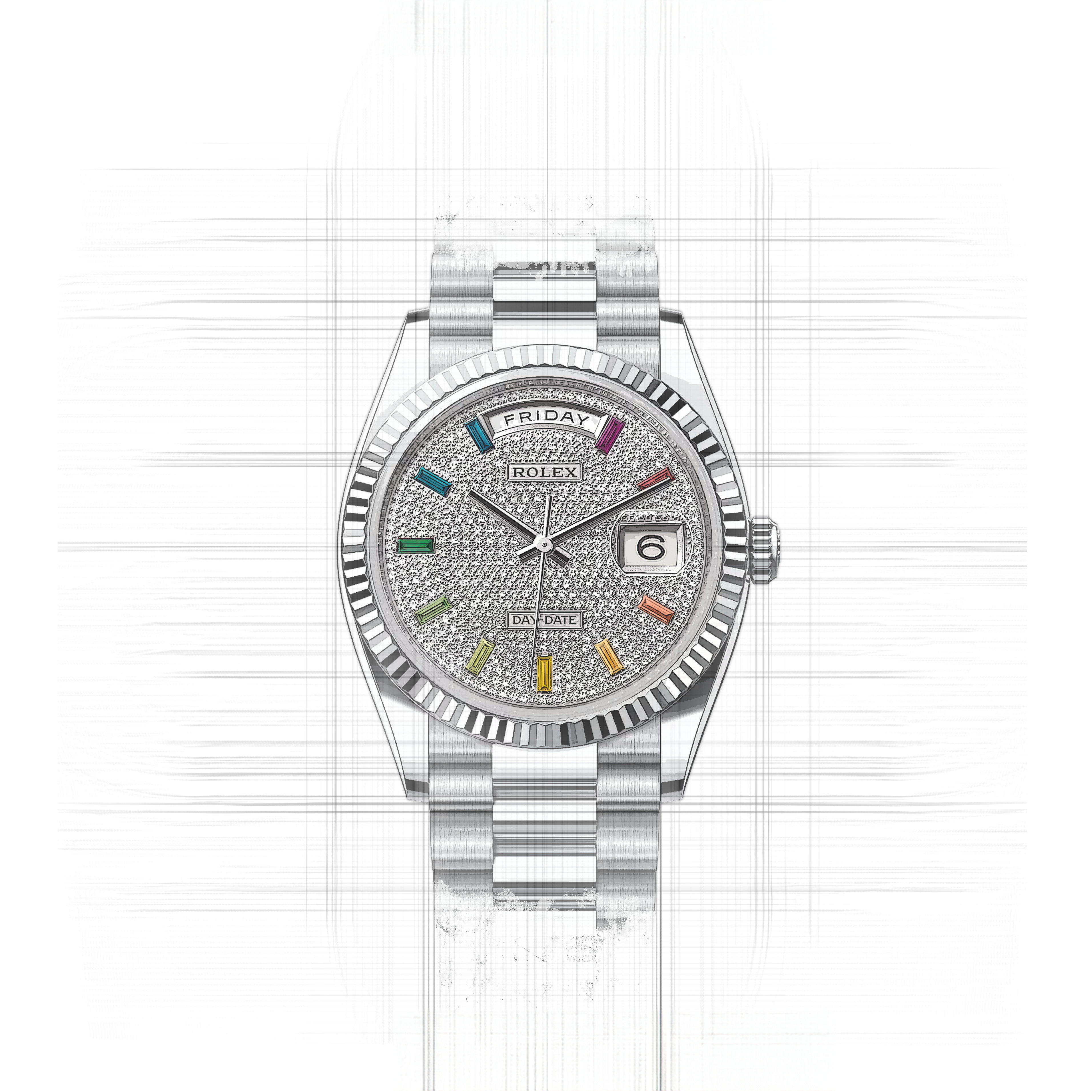 Rolex Day-Date 128236 in Platino | CHRONEXT