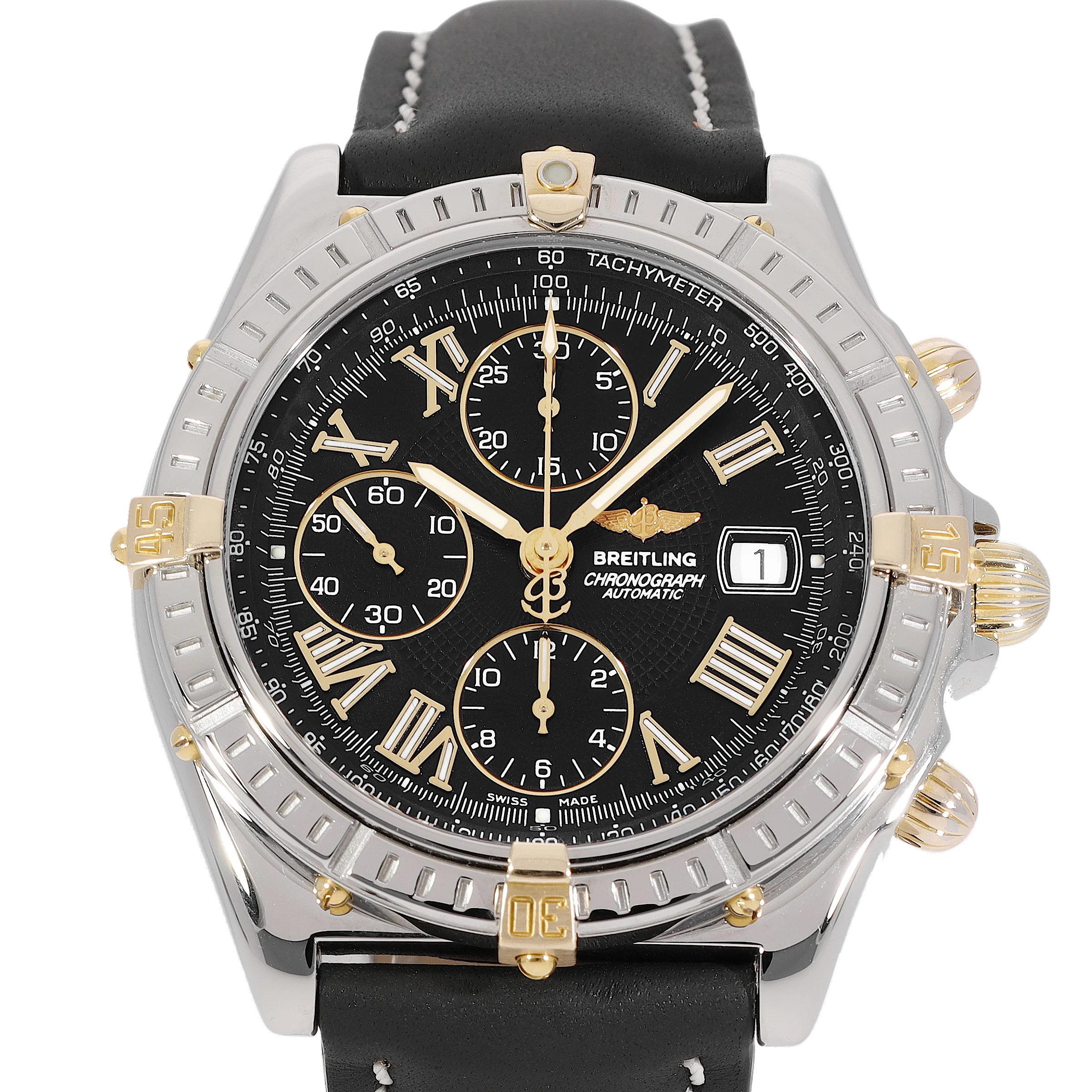 Breitling Crosswind B13055 in Stainless Steel Yellow Gold | CHRONEXT Breitling Crosswind B13055 in Stainless Steel Yellow Gold | CHRONEXT