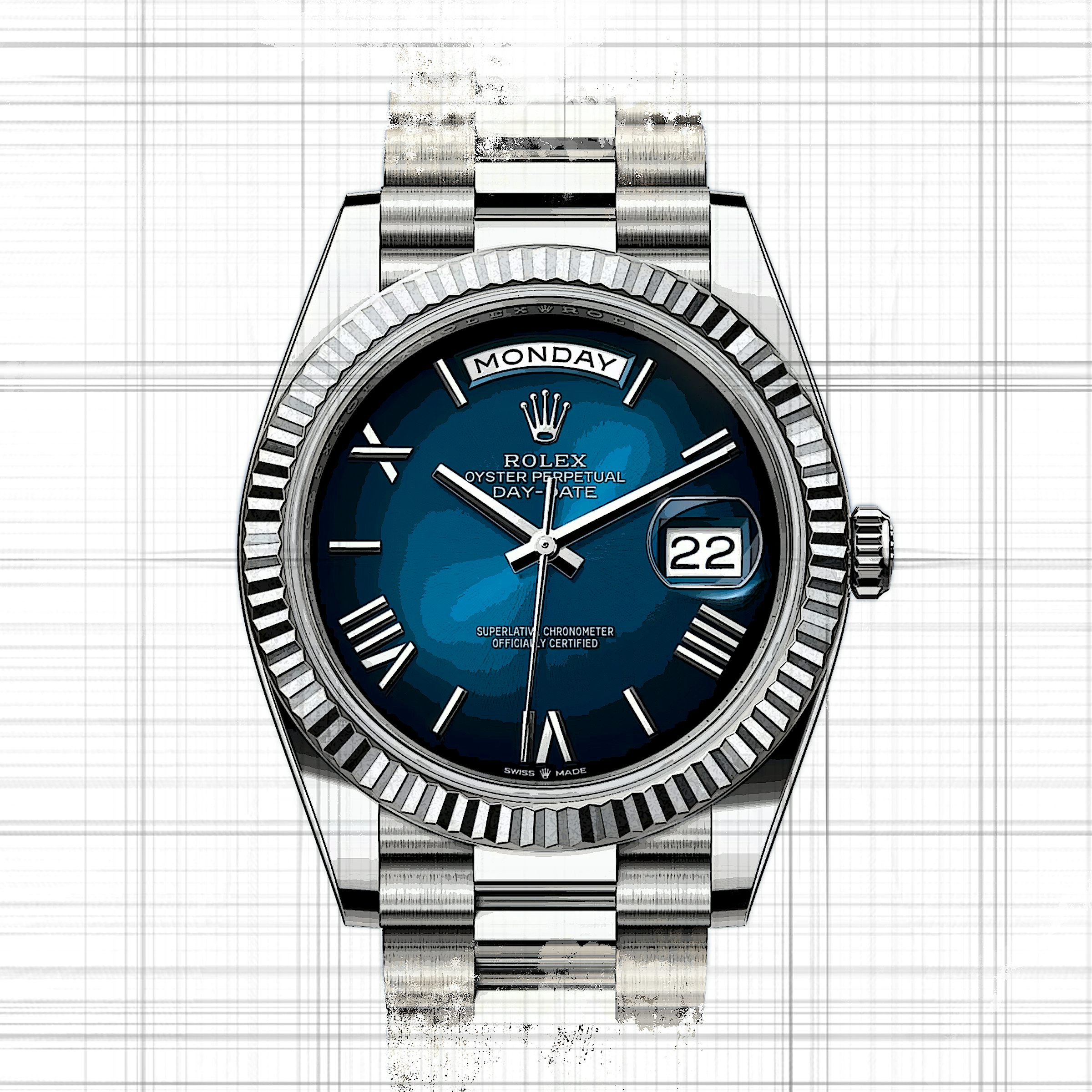 HOT Rolex Day Date Armbanduhr Platin Rolex Day Date Rolex