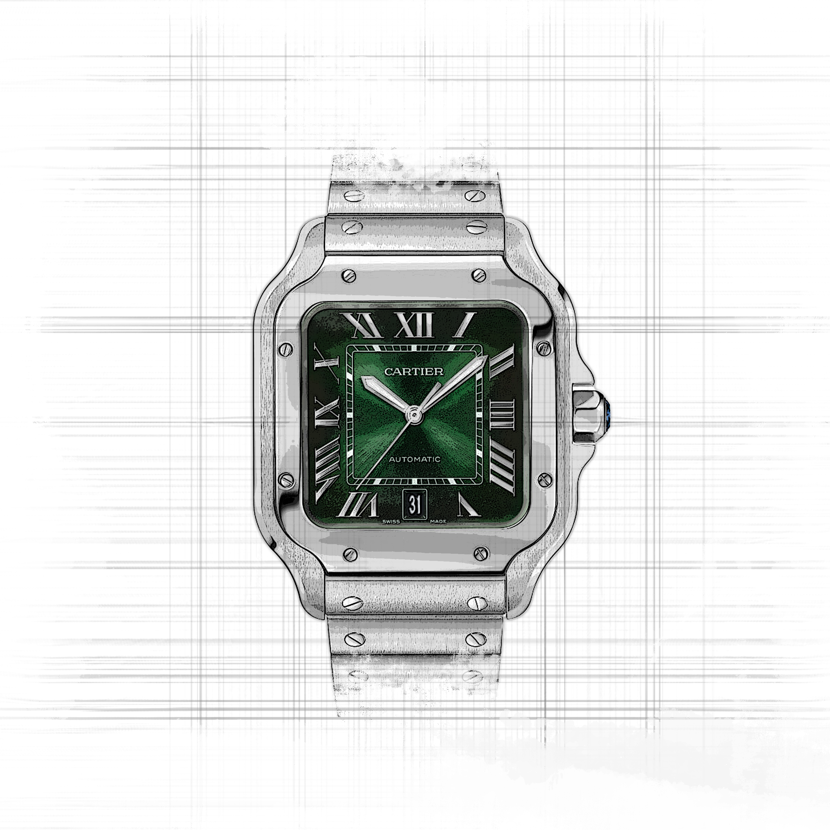Cartier Santos WSSA0062