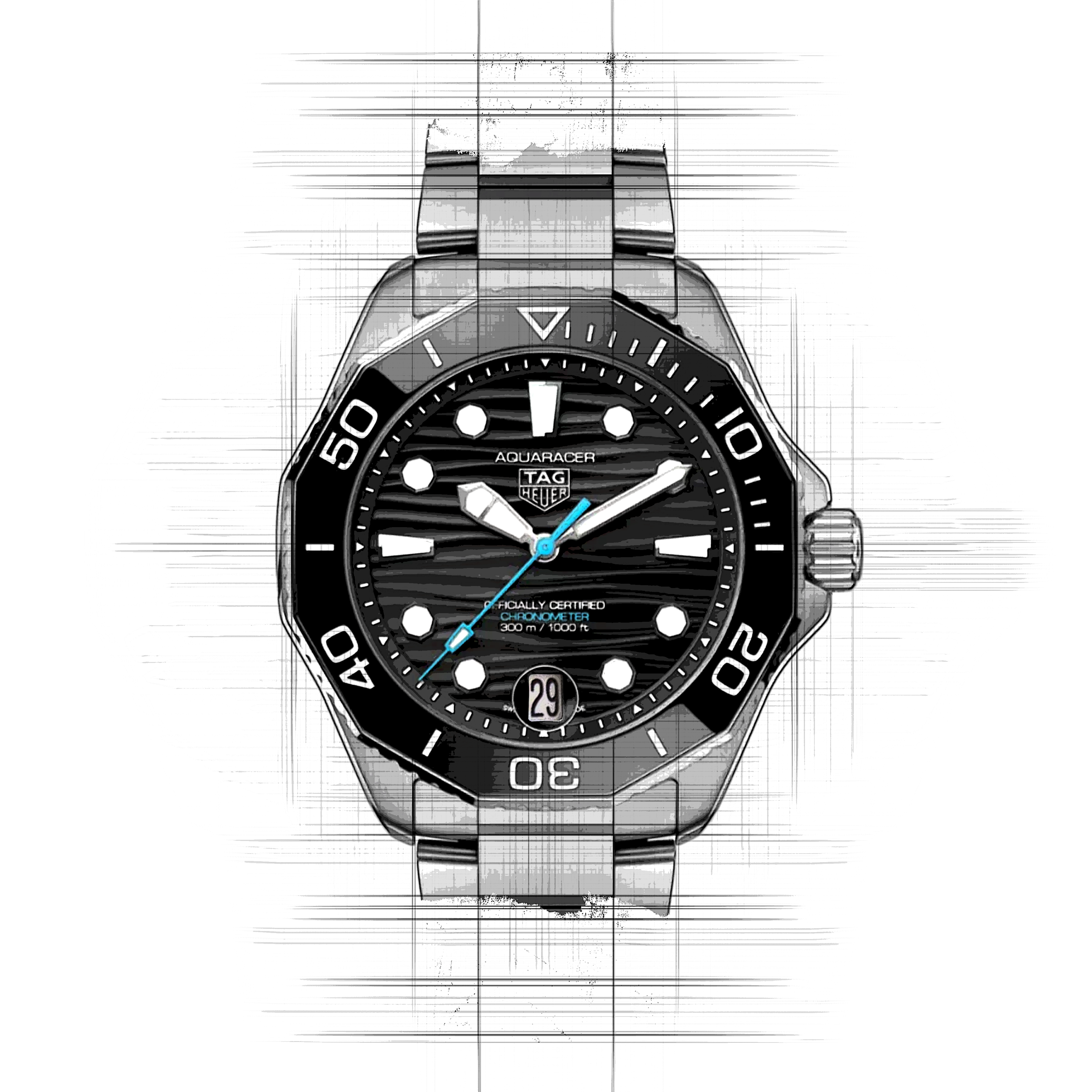 TAG Heuer Aquaracer WBP5110.BA0013 in Stainless Steel | CHRONEXT