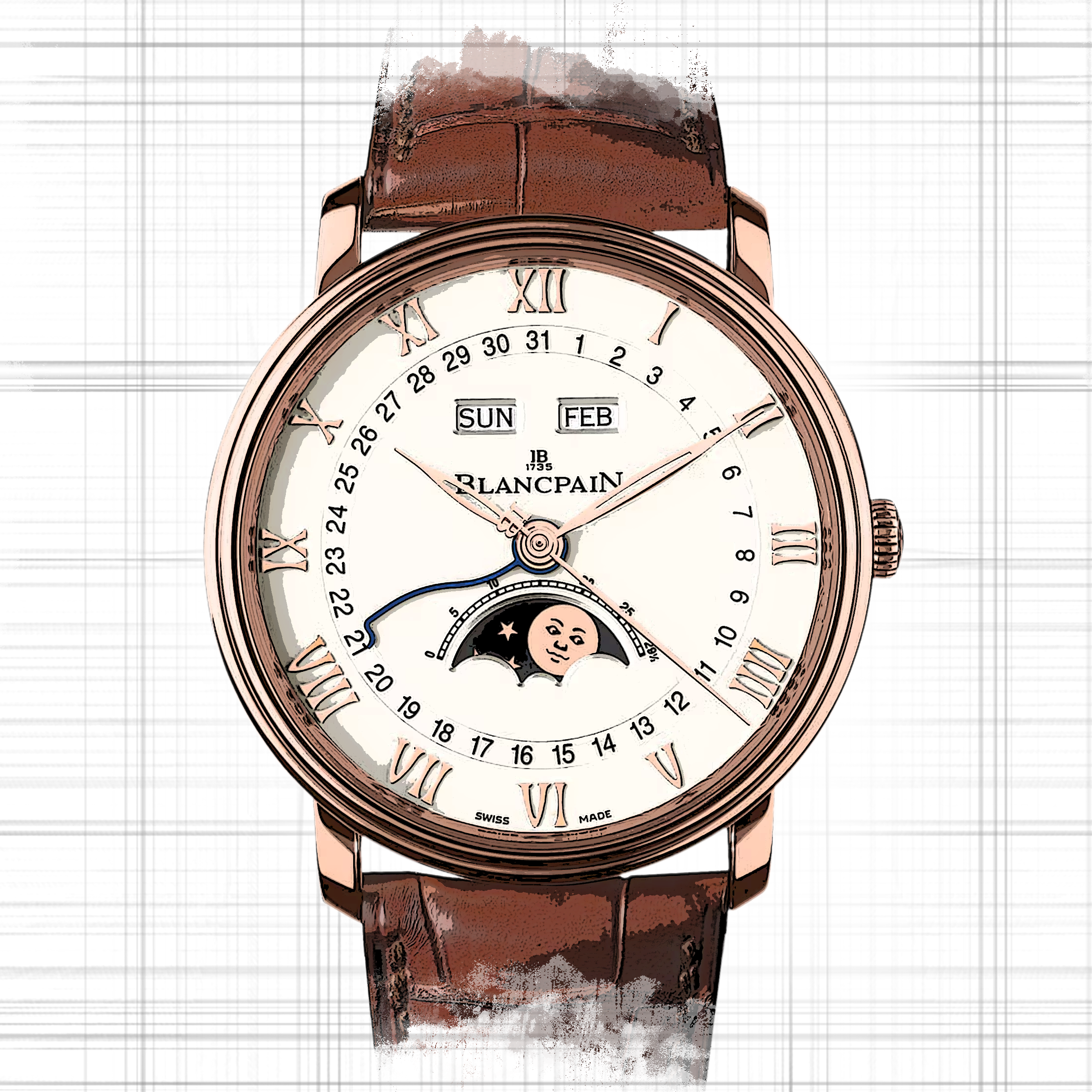 Blancpain Villeret 6654-3642-55B