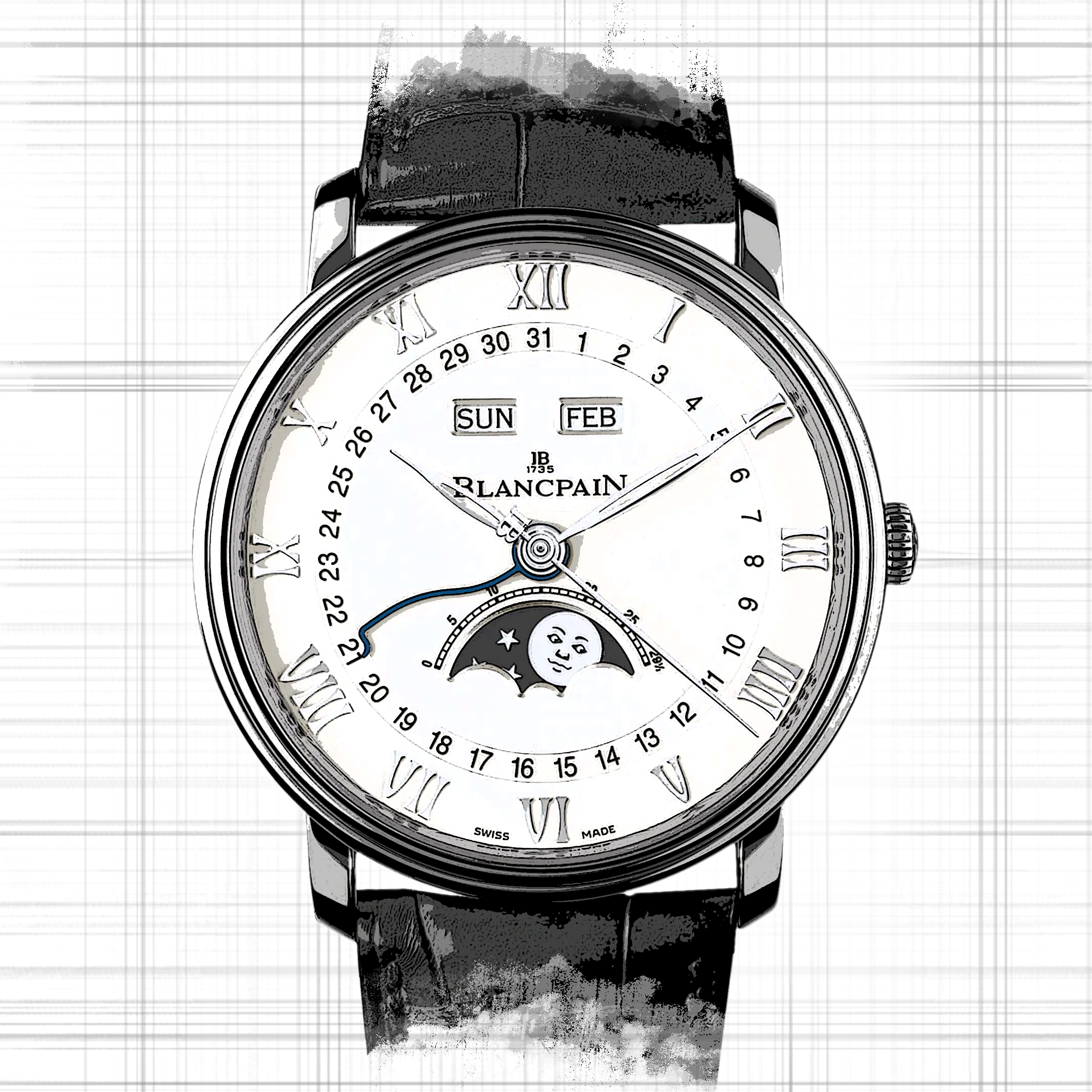 Blancpain Villeret 6654-1127-55B