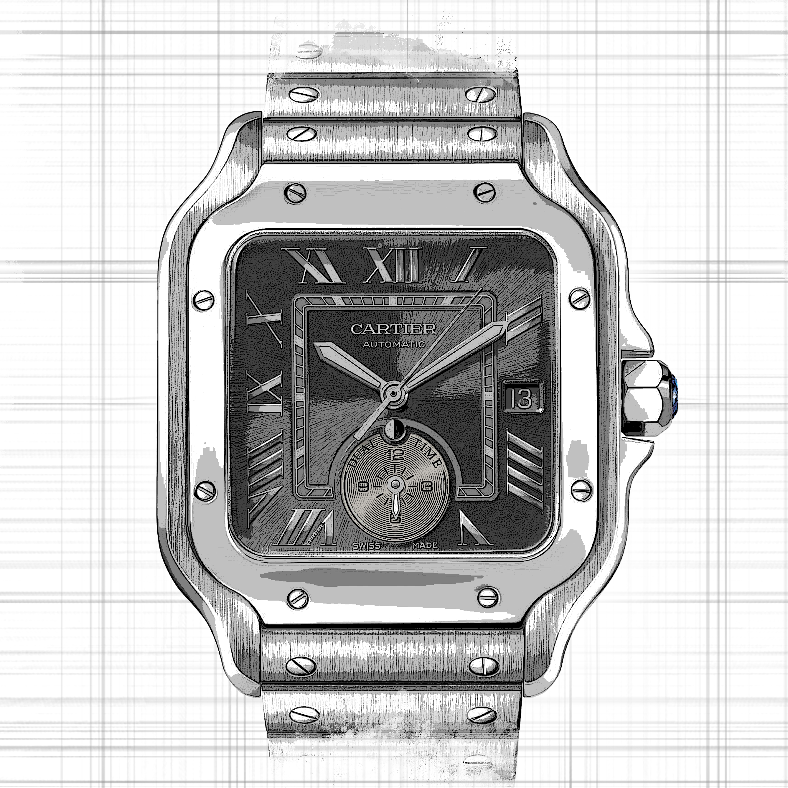 Cartier Santos WSSA0076