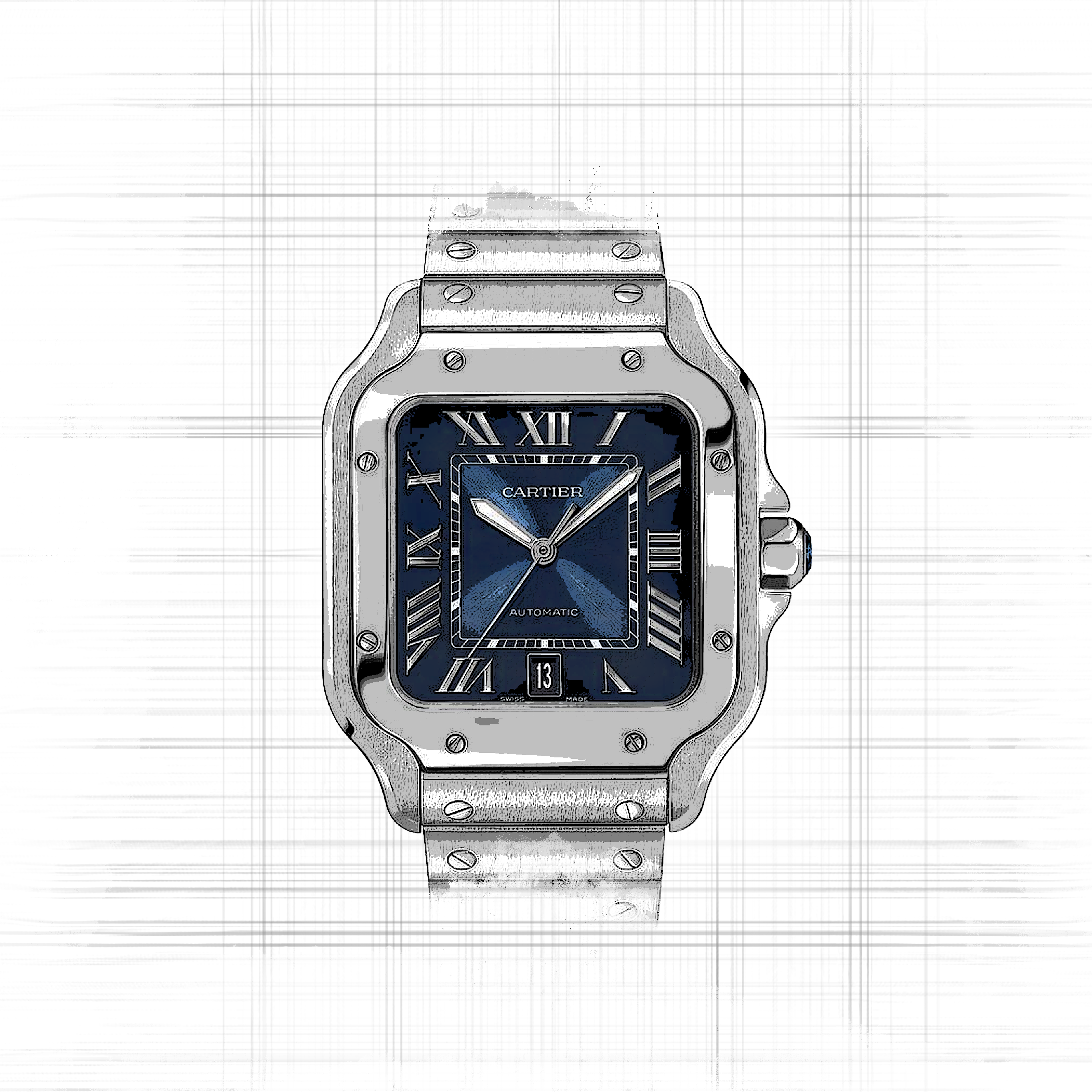 Cartier Santos WSSA0071