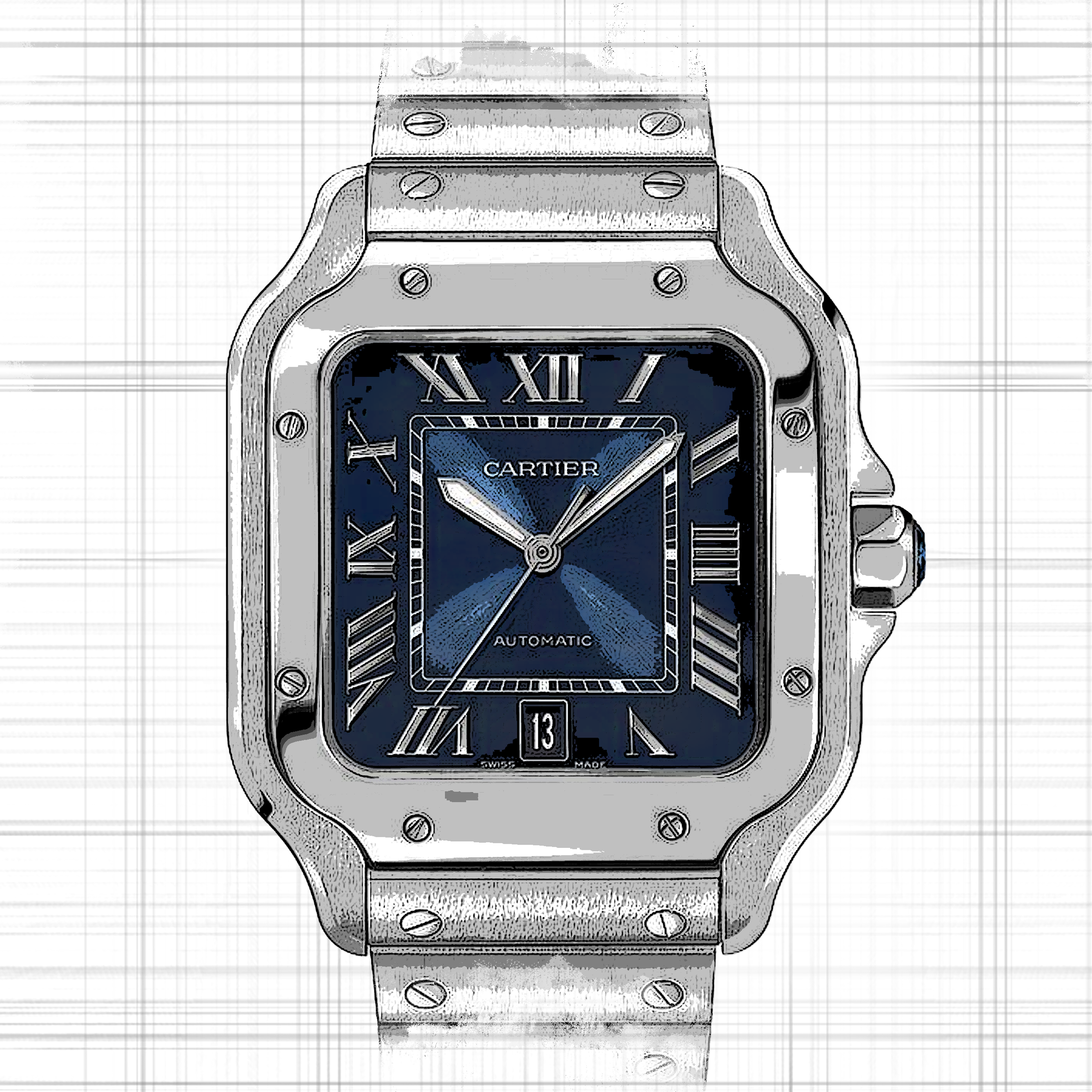 Cartier Santos WSSA0071