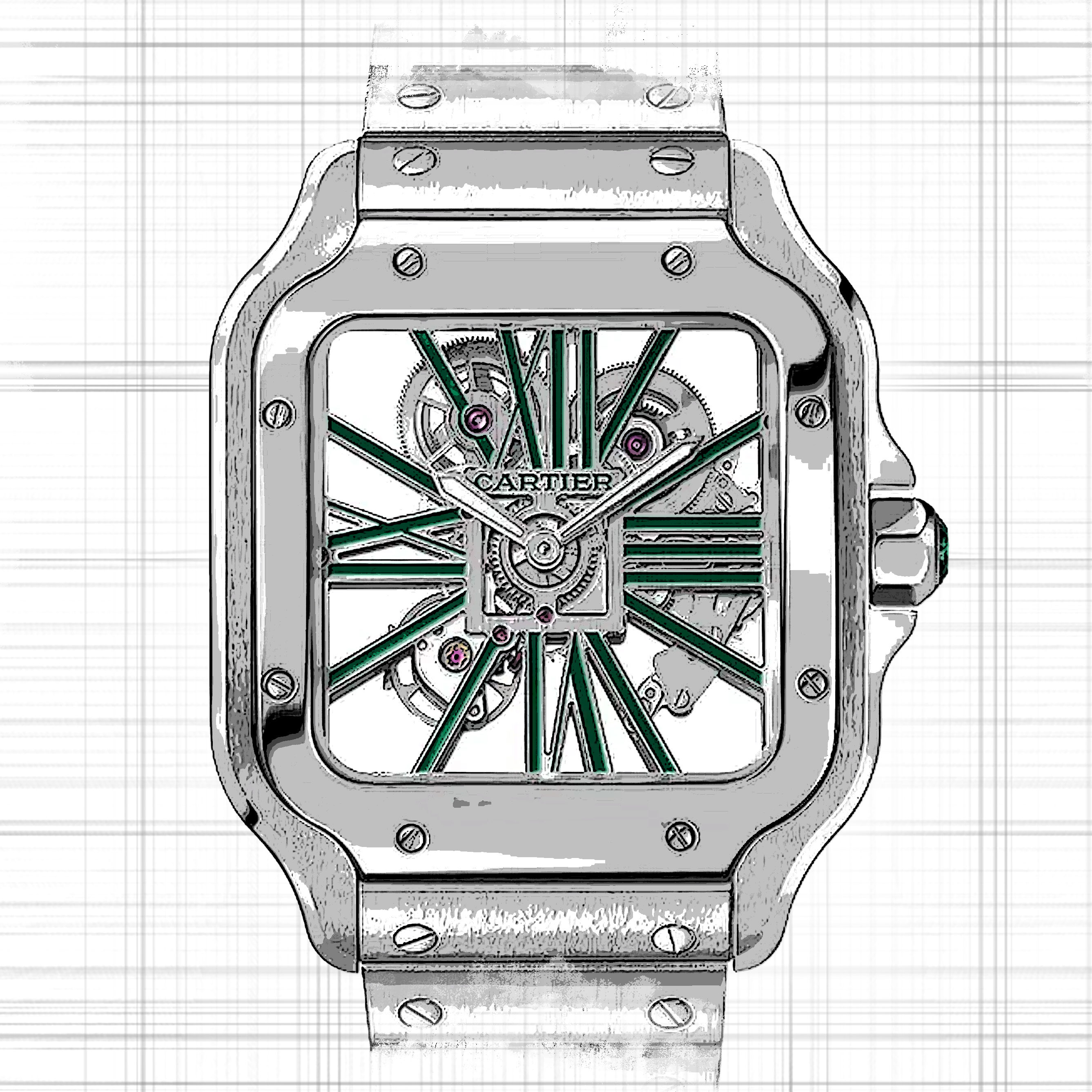 Cartier Santos WHSA0028